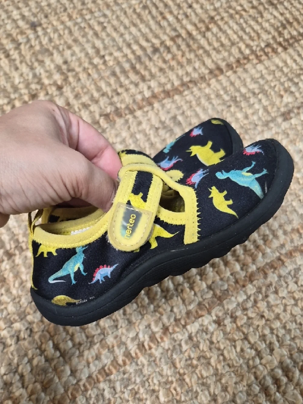 Toddler's dinosaur print water shoes are from the brand Nerteo. 10 Water Shoes